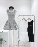  Đầm ngắn bí ba lỗ 3332 
