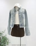  Áo khoác jean cổ trụ 9008 