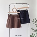  Váy nhung gân xếp ly ngắn 910 