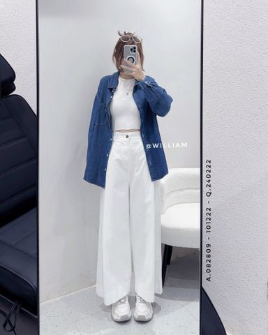  Quần kaki suông rộng 3133 