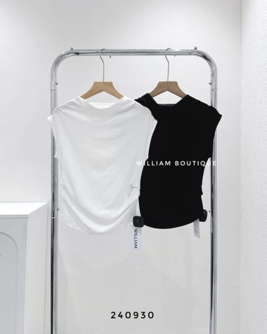  Áo ba lỗ nhún eo cổ lọ 2579 