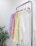  Áo sơ mi cotton gân thêu F 5549 