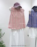  Áo babydoll caro nút lưng SN 9218 