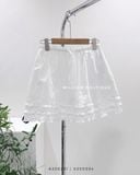  Váy ngắn viền bèo 100% cotton 1791 