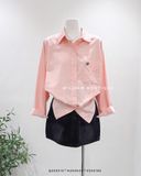  Áo sơ mi cotton mỏng túi thêu FL9020 