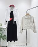  Áo khoác dù cổ trụ rút dây 0195 