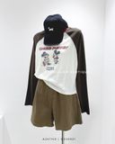  Áo tay dài phối màu Mickey 7036 