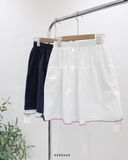  Váy cotton ngắn viền chỉ màu D5091 