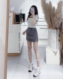  Váy jean ngắn xẻ lai 1311 