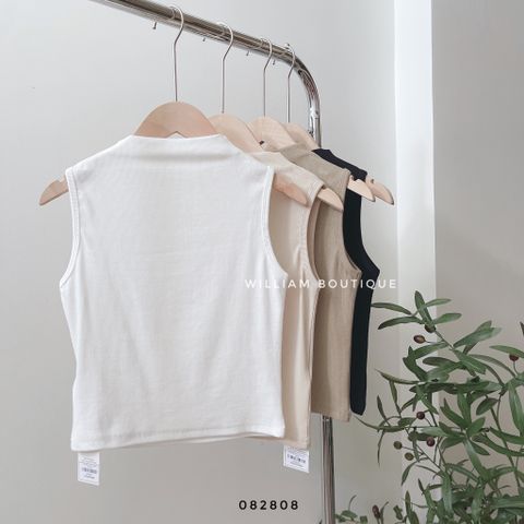  Áo ba lỗ thun cổ cao 4049 