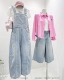  Quần yếm jean suông 2781 