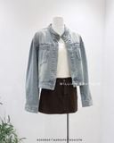  Áo khoác jean cổ trụ 9008 