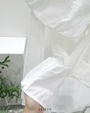 Áo sơ mi cổ phồng cột nơ 9906 