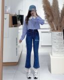  Quần jean bát nhỏ túi nổi 6339 