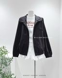  Áo khoác bomber nút cổ cao 516 