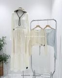  Áo khoác cardigan len lưới 1039 