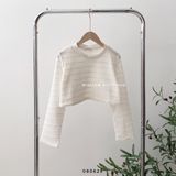  Áo TD crop thun gân 0940 