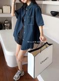  Áo sm denim tay ngắn 456 