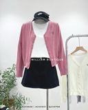  Áo khoác cardigan len cổ V mỏng 1616 
