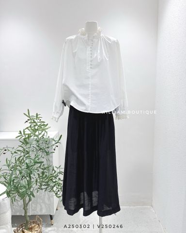  Váy voan tơ dài xếp ly 500IU 