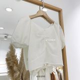  Áo SM trắng nơ lưng 1202 