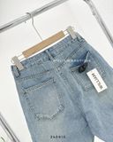  Quần short jean ngố trơn 1307 
