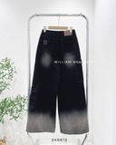  Quần jean suông túi hộp ĐEN WAX 179 