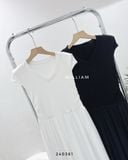  Đầm thun xòe nhún eo 750 