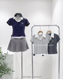 Áo thun phối cổ sơ mi 1800 