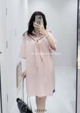  Đầm thun polo kèm khăn 6013 