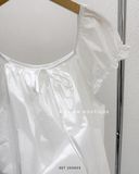  Áo trắng bí cổ chun 9676 