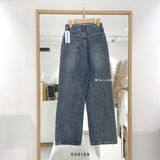  Quần jean suông ráp ngang 8062 