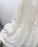  Đầm voan babydoll kem 8333 