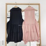  Đầm cut vai cổ yếm 6852 