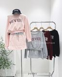  Set bộ áo + váy nỉ NEVER 6936 