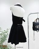  Đầm yếm jean ngắn 1435 
