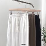  Váy thun suông xẻ sau 