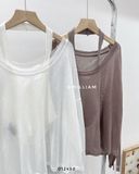  Set áo TD dệt kim cổ yếm 1409 