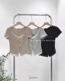  Áo thun nút phối 2 lớp 2746 