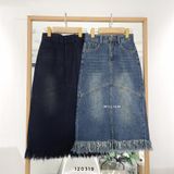  Váy jean midi lai rách 6305 