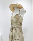  Đầm dây voan loang màu 011 