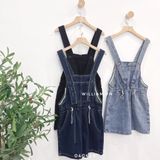  Quần short yếm jean rút 2338 