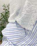  Quần váy ống rộng kẻ sọc 7056 