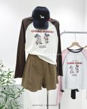  Áo tay dài phối màu Mickey 7036 