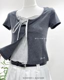  Váy dài xếp ly 100% cotton 6782 