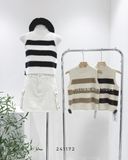  Áo tanktop sọc lông thỏ 3700 