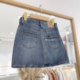  Váy jean ngắn trơn 10831 