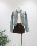  Áo khoác jean cổ trụ 9008 