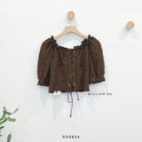  Áo thun xốp đan dây 9833 