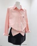  Áo sơ mi cotton mỏng túi thêu FL9020 